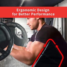 WINBOX Preacher Pad, Seated Arm Blaster for Biceps, Preacher Curls for Arms, Bicep Curl Support Isolator and Weight Lifting Workout Equipment