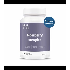 HEAL + CO. Elderberry Complex 120 Vegi Capsules