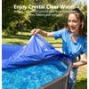 POOLHACKER 2025 Upgrade 15 ft Round Winter Pool Cover -
