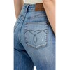 Judy Blue High Waist Back Pocket Embroidery Raw Cut Hem