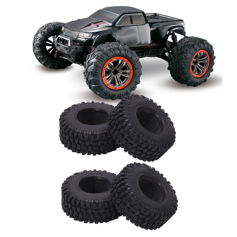 4PCS RC Wheel Tire Rubber Tyre 51mm Diameter for Axial