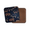 1 x Pig Pattern Coaster - Animal Smart Farm Farming
