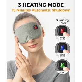 Aroma Season Heated Eye Mask, Heated Eye Compress for Dry Eyes Stye Blepharitis MGD and Blepharitis, Moist Heat Treatment to Unclog Lacrimal Glands