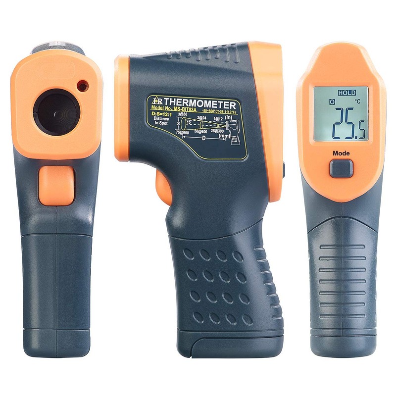 AGT Temperature Meter: Professional Infrared Thermometer with Laser, -50 to