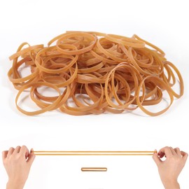 Yellow Rubber Bands Rubber Rings Pack of 150 100 mm x 5 mm Thick Rubber Bands 1.5 mm Reusable Office Household Rubber Strong Rubber Ring Long Stretch Distance