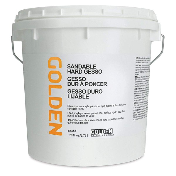 Golden Acrylic Sandable Hard Gesso - 128 oz Jar