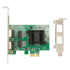 TXA108 82571 2 RJ45 Port Gigabit Network Card PCI Ex1 to 2 RJ45 10/100/1000Mbps Server Network Card for Desktop PC