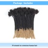 0.6cm Thickness 10 Inch 50 Strands 100% Real Human Hair