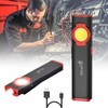 ULTRAFIRE Flat EDC Flashlight,300 Lumens Rechargeable Mini Magnetic Pocket Light,4
