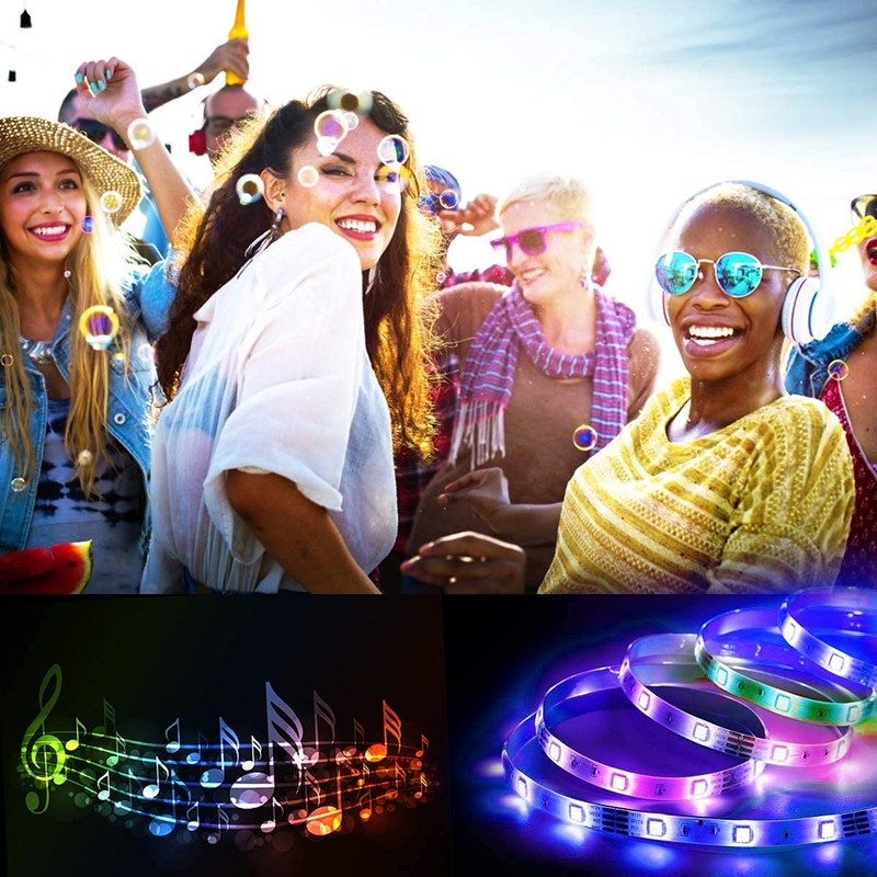 Battery Powered LED Strip Lights 25ft, Battery Operated LED Light