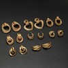 Ofeiyaa 8 Pairs Gold Knot Earrings for Women Chunky Statement