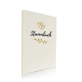 Hochzeitideal Family register DIN A4 'Fiore' linen (cream)