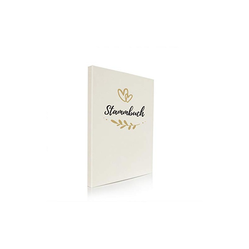Hochzeitideal Family register DIN A4 'Fiore' linen (cream)