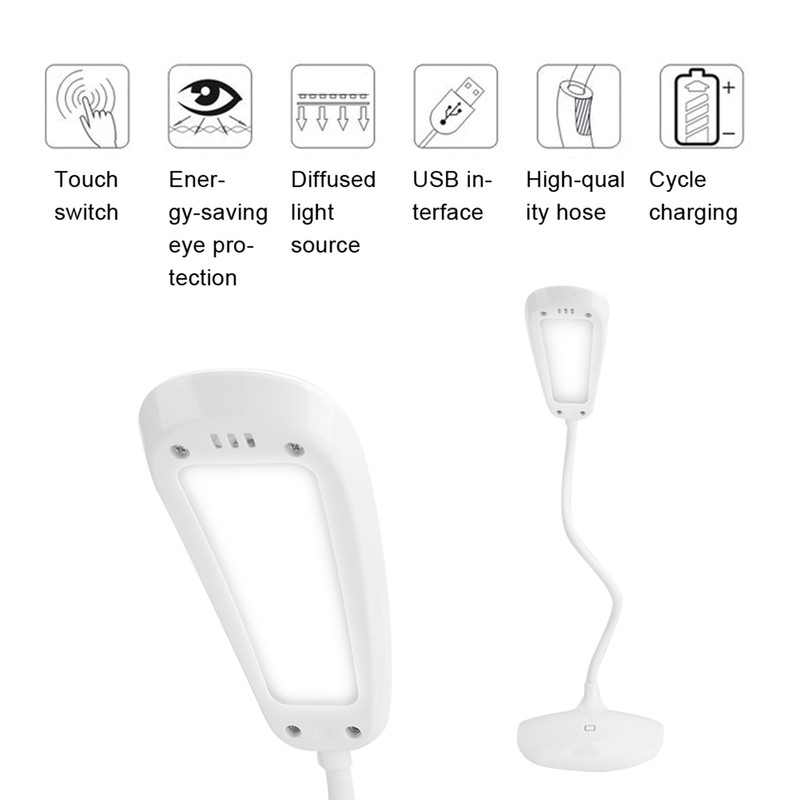 Portable USB Charging Light Lamp Eyebrow Tattoo Nail Art Cosmetic