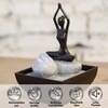 Zen'Light YOGA1 Springbrunnen Polyresin Schwarz 12 x 12 x 17