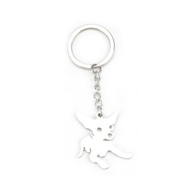 MUCOOS Cute Key Chain For Dog Lovers, Lucky Charm For Women, Birthday Gifts, Back To School Gifts, Cute Car Keychain, Gifts For Good Mood, silver
