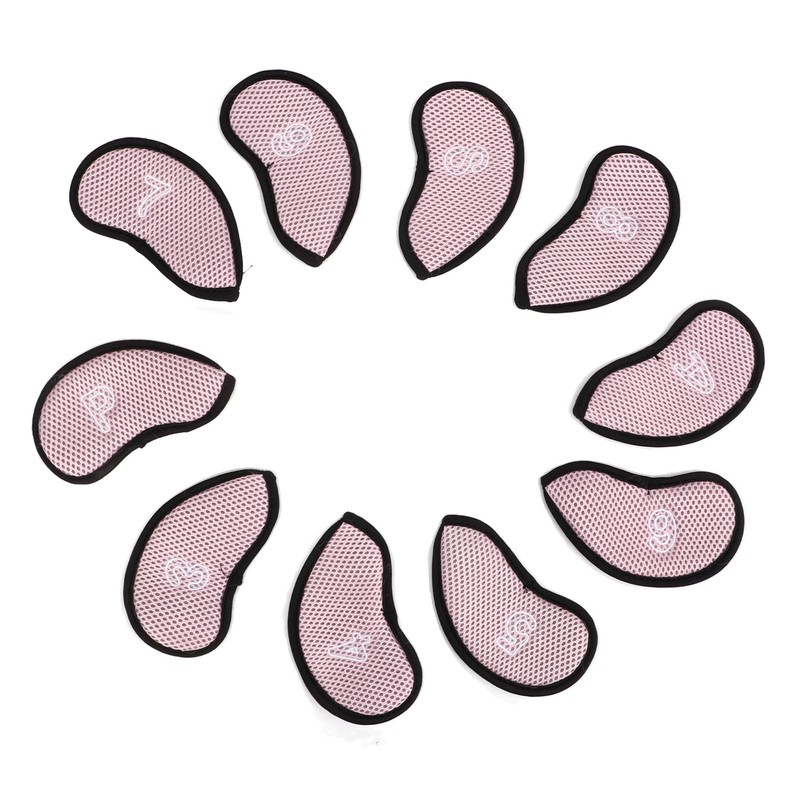 10 PCS Golf Club Head Covers Golf Iron Pole Net