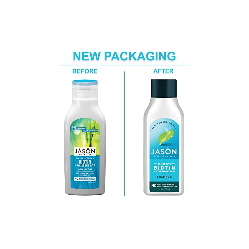 Jason - Shampoo Fortalecedor y Reparador con Biotina 473ml