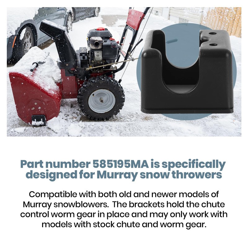 AR-PRO The Exact Replacement 585195MA Worm Bracket for Snow Throwers