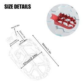 Motorcycle CNC Aluminum Foot Pegs Rests Footpegs for CRF50 CRF70 CRF110 XR50 XR70 XR110 CRF XR 50 70 110 M2R SDG DHZ KAYO Dirt Bike Pit Bike