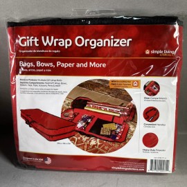Simple Living Solutions Wrapping Paper Bags Bows Storage organizer Container – 39x14x5" Rolls Underbed