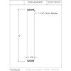 Westbrass A419-62 1-1/4" OD x 12" Double End Threaded Lavatory