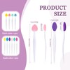 10 PCS Lip Scrub Brush - Heart-Shaped and Oval-Shaped Silicone