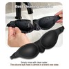 KINKIMISTINA 3D Contoured Sleep Mask with Adjustable Strap, Black