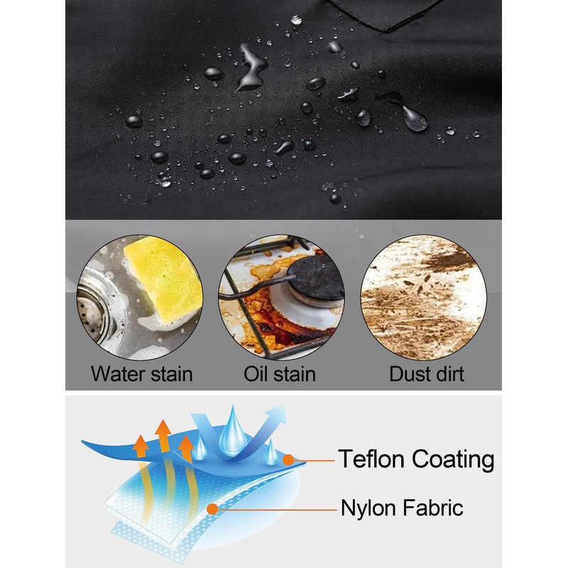 APRONNER Comfortable Water Repellent Cross Back Aprons for Women with