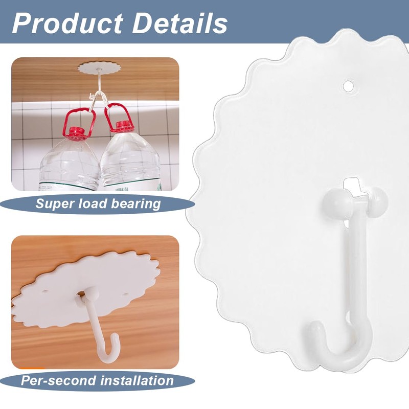 XUKZIMA 2 Pcs Ceiling Mosquito Net Hooks, Bunk Bed Hanger