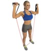 GoFit Pro-Grade Red Power Tubes with Handles, 30 lbs. (GF-4TUB-M(30))