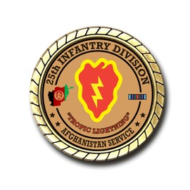 25th Infantry Division Afghanistan Service Challenge Coin