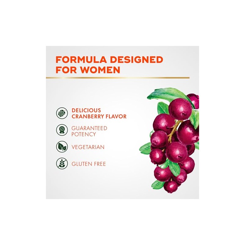 Align Women's Prebiotic + Probiotic Supplement Gummies, with Cranberry for