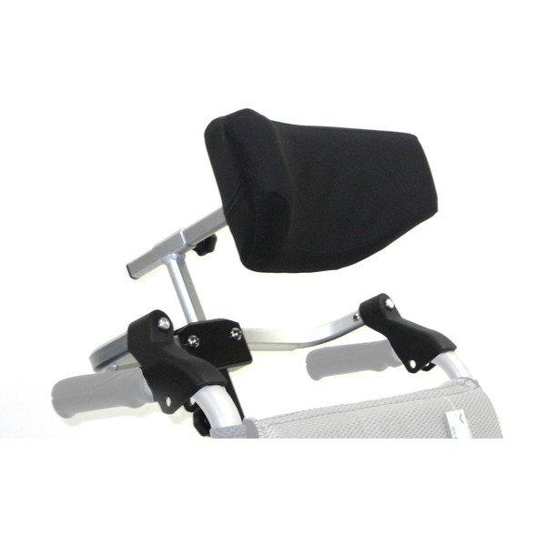 Karman Universal Folding Headrest for Wheelchair, Arctic Silver, Large, 20"-22"