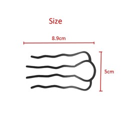 6 Piece Metal Hair Fork Clip Hair Side Combs Hair Pins Buns Updo U-Shape Hair Fork Clip French Twist Hair Styling Tool Accessories for Women