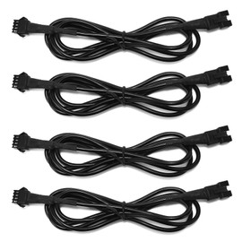 4Pcs 47 inch 4-Pin Motorcycle Lights Underglow Kit Motocycle Extension Wire Cable Cord Motocycle RGB LED Light Kit Multicolor Segmented/Motocycle RGB LED Strip Lights for Motocycle ATV UTV