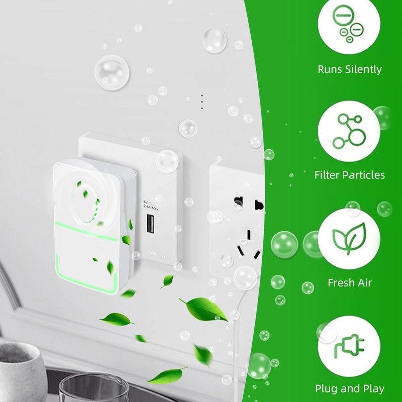 4 Pack Negative Ion Air Purifier, Plug In Ioniser for