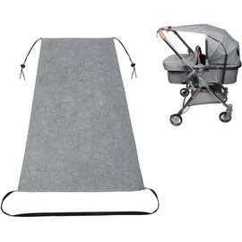 Awning Pram, Sun Protection for Prams, Awning Pushchair UV Protection, Sun Protection Pram, Universal, Sun Protection Buggy Baby, Waterproof, for Most Prams (Grey)