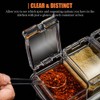 V·RESOURCING Clear Seasoning Box, 3 Pieces Seasoning Rack Spice Pots