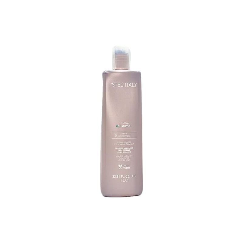 Tec Italy Lumina Shampoo for Blond and Gray Hair 1000ml/33.8oz