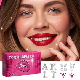 LMDGDS Tooth Jewellery, DIY Tooth Jewellery Set, Tooth Gem Kit Jewellery Accessories with 139 Crystals for Sparkling Smile, Party Daliy Life (Series E)