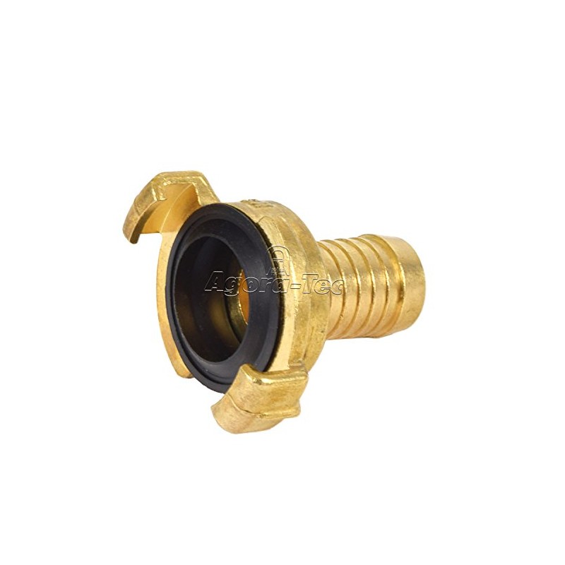 Agora-Tec® Brass Quick Coupling with 3/4 Inch (19 mm) Hose