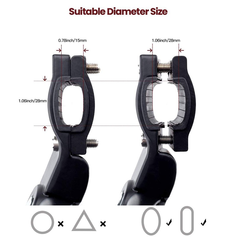 UHACKER Adjustable Bike Kickstand Aluminum Rear Side Bicycle Stand for