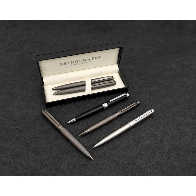 Bridgewater Pen Company Executive Roller Ball Point Pen Collection, Boxed,