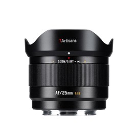 7artisans AF 25mm F1.8 E APS-C for E Mount Lens, STM Auto Focus Prime Lens with Eye Detection, Wide-Angle, for Environmental Narratives and Street Photography