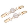 sourcing map 2pcs Sweater Clips Cardigan Collar Clips Faux Pearl