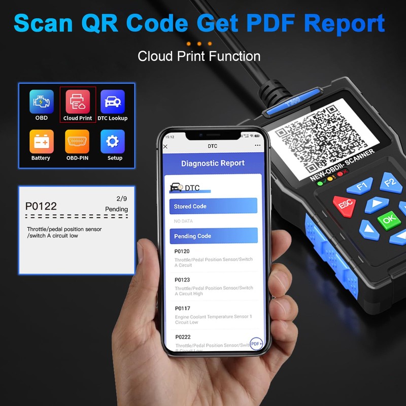 Check Engine Code Reader for Cars and Trucks, 2 in