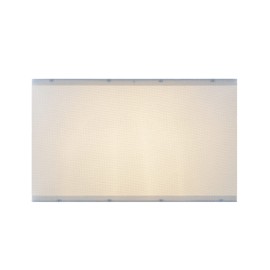 Aspen Creative 38752-2, Rectangle Collapsible Spider Lamp Shade, White, 11+17" Top x 11+17" Bottom x 10" Height, Set of 2