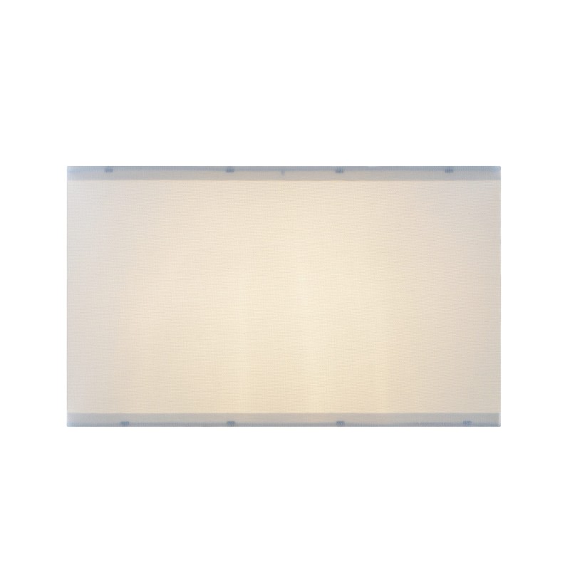 Aspen Creative 38752-2, Rectangle Collapsible Spider Lamp Shade, White, 11+17"