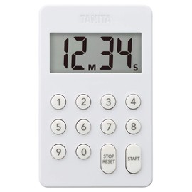 Tanita TD-415 WH Kitchen Timer with Magnet, Digital Timer, 100 Minutes, White